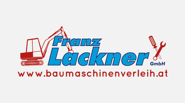 Baumaschinenverleih Lackner - Logo mit www2