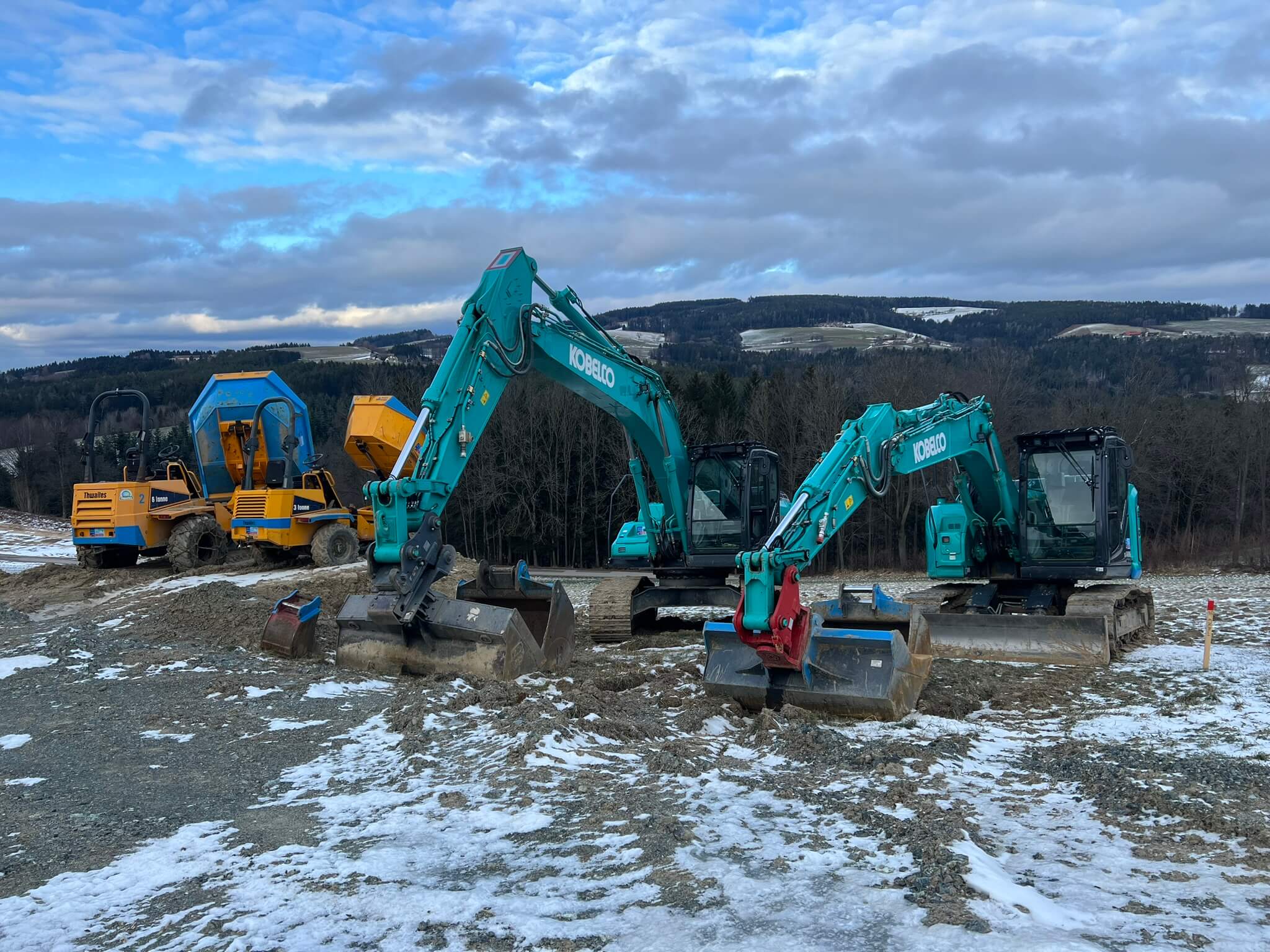 Baumaschinen Waldarbeit